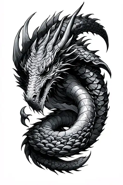 Jormungandr tattoo design idea