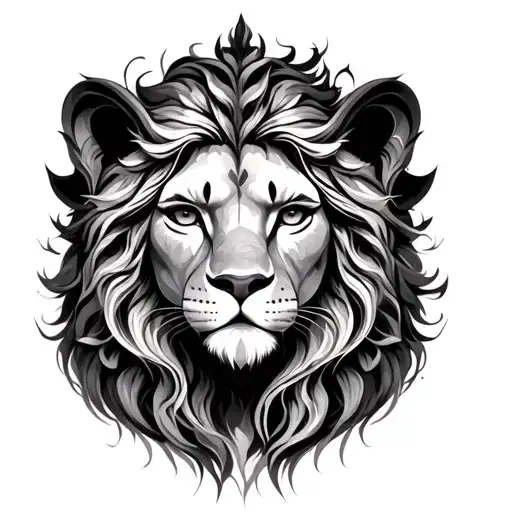 Leo Goddess tattoo design idea