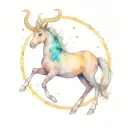 Capricorn constellation intertwined symbolizing the client's love tattoo design idea