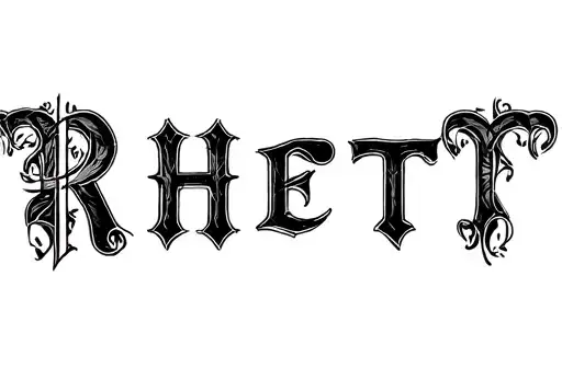 "Rhett" tattoo design idea