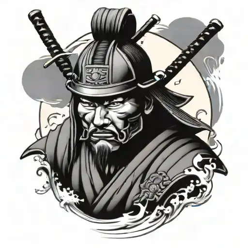 samurai seppuku tattoo design idea