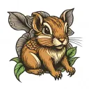 a chipmunk tattoo design idea