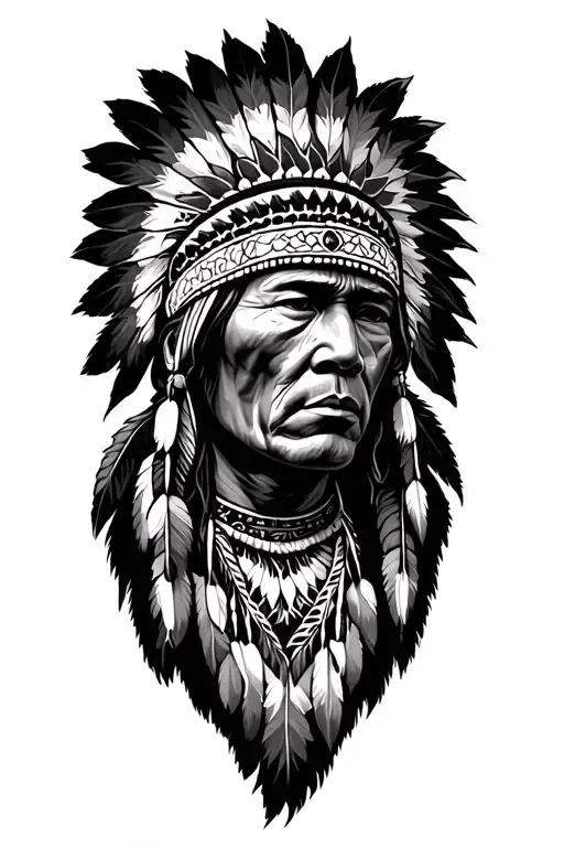 native American tattoo design idea