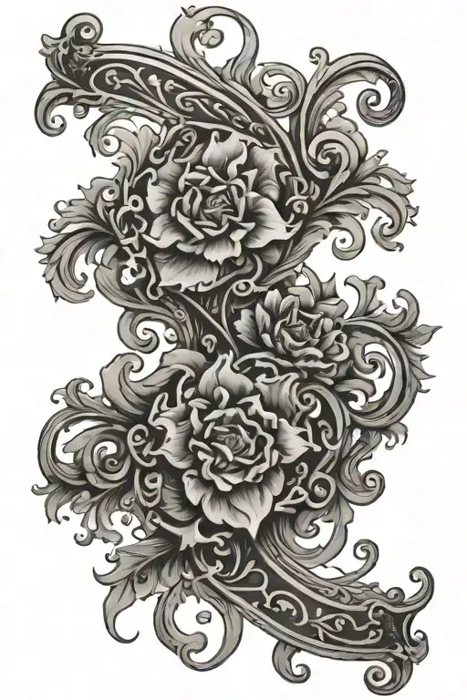 western filigree design tattoo design idea