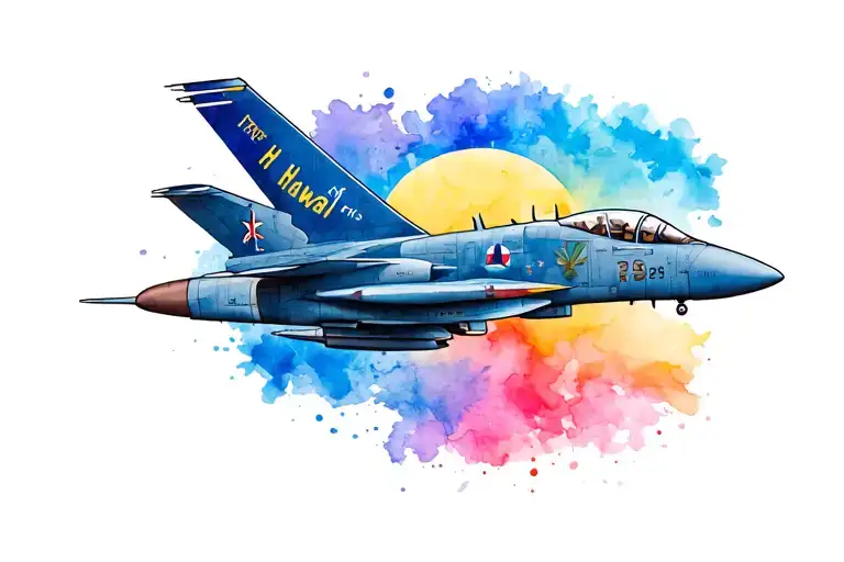 Hawaii Air Force tattoo design idea