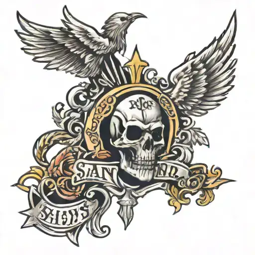 the saints mc san andreas tattoo design idea