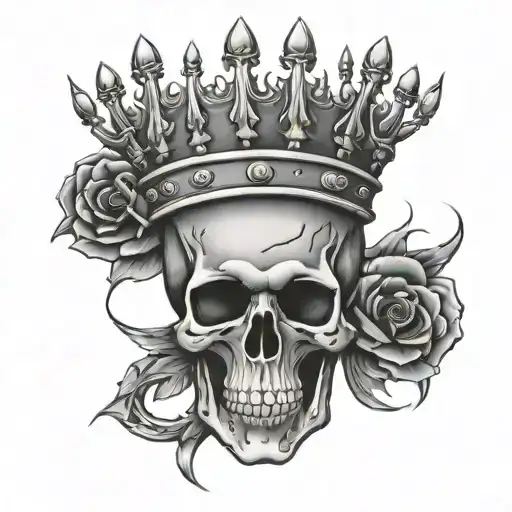 A tattoo design incorporating lightning bolts and a crown inspired by McQueen to showcase your admiration for the brand tattoo design idea