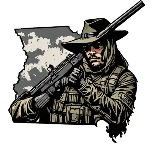 Savannah Georgia soldier tattoo design idea