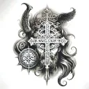 religious tattoo design idea