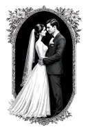 Wedding anniversary showing the X tattoo design idea