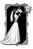 Wedding anniversary showing the X tattoo design idea