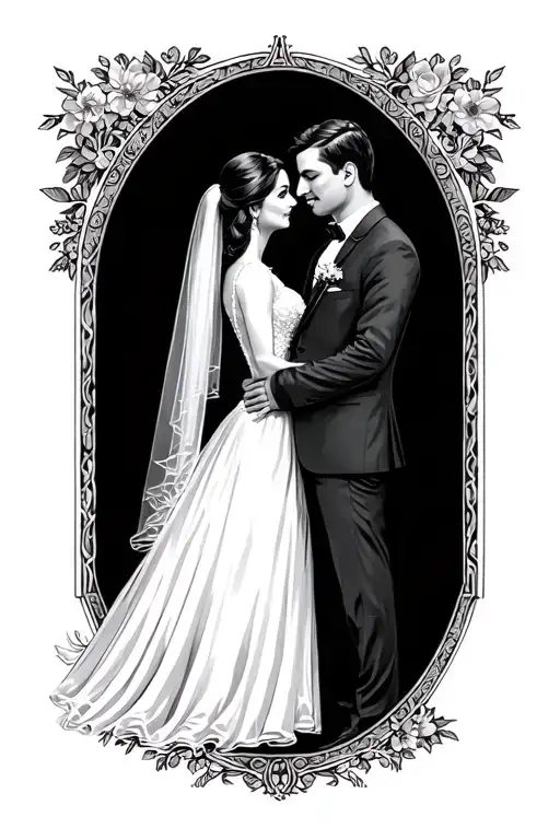 Wedding anniversary showing the X tattoo design idea