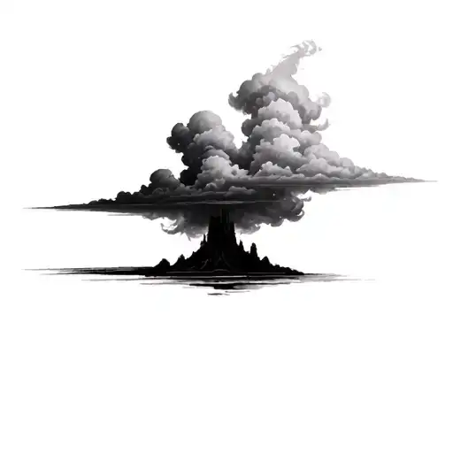 Filler Clouds and Smoke tattoo design idea