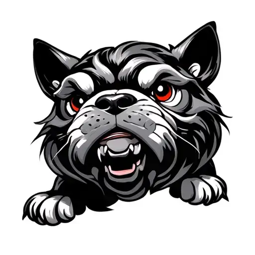 Japanese Fu Dog tattoo design idea