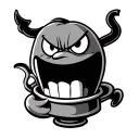 cuphead as a Tottenham fan tattoo design idea