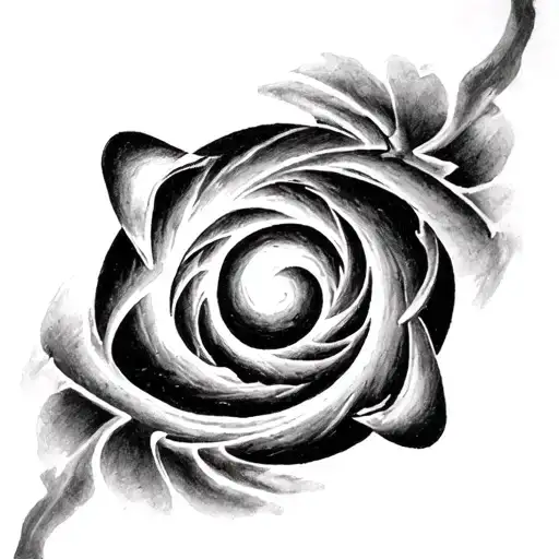 atheist atomic whirl tattoo design idea