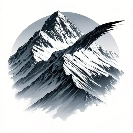 Mont Blanc tattoo design idea