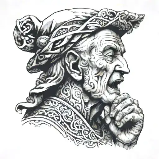 Wiseman closes mouth Madman closes fist Young man shows his age Judge man named it sin Bad man don't exist, no No evil m tattoo design idea