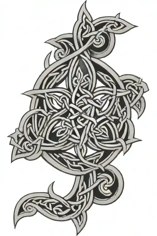 Celtic knotwork design tattoo design idea