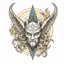 last tear of lucifer tattoo design idea