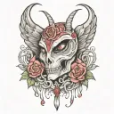 last tear of lucifer tattoo design idea