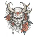 last tear of lucifer tattoo design idea