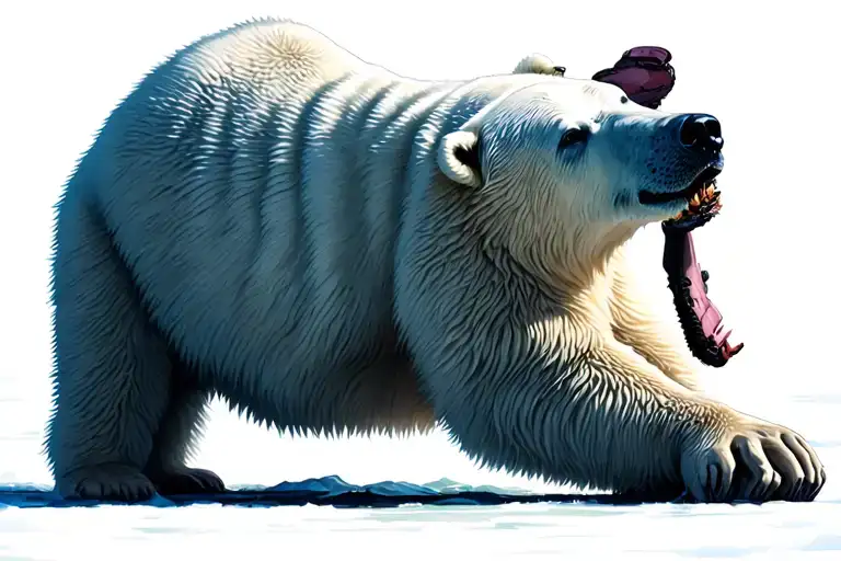 polar bear tattoo design idea