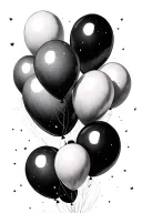 Nf balloons floating tattoo design idea