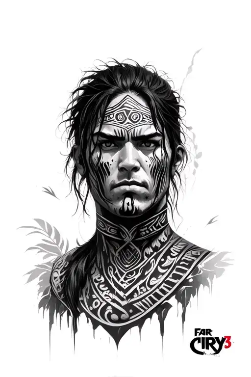 Perfect! Let's build a ** concept of tattoo on fingers inspired by Far Cry 3 **, using the Maori symbols that l tattoo design idea