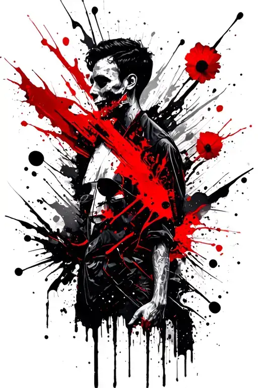 a tattoo that represents life and then sudden death tattoo design idea