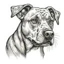 dog breed tattoo design idea