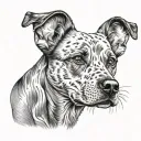 dog breed tattoo design idea