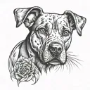 dog breed tattoo design idea