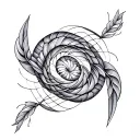Fibonacci sequence tattoo design idea