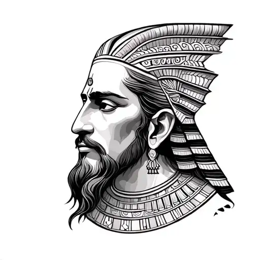 ancient sumerian tattoo design idea