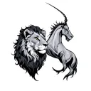 Leo And Sagittarius tattoo design idea