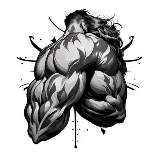 On Triceps tattoo design idea