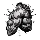 On Triceps tattoo design idea