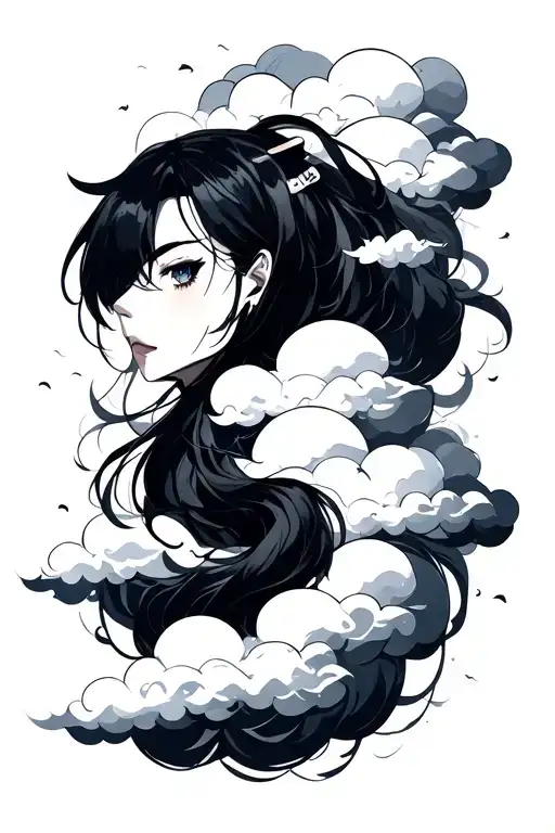 akatsuki clouds plus jinx clouds minimalist tattoo just clouds tattoo design idea