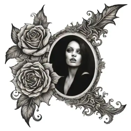 Collarbone goth emo tattoo design idea