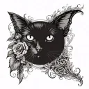 Collarbone goth emo tattoo design idea