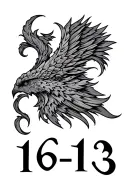 roman numerals 16:13 tattoo design idea