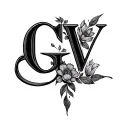 Initial GV tattoo design idea