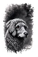 the good shepherd cursive writing tattoo design idea