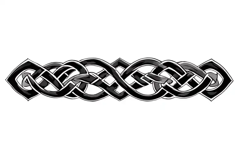 Celtic knot design incorporating elements tattoo design idea
