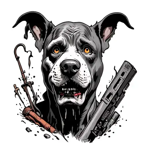 scooby do zombie apocalypse tattoo design idea