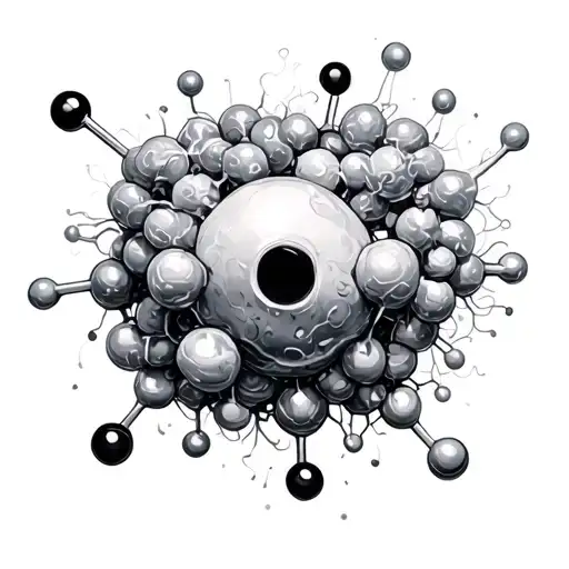 lsd molecule tattoo design idea