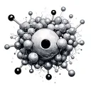 lsd molecule tattoo design idea