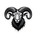 Aries Ram tattoo design idea