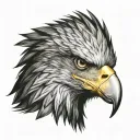 eagle face tattoo tattoo design idea